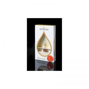 Empaque de lujo con colgante base plana con tierra, oro laminado 24k-105