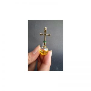 Colgante plano con aceite de oliva, oro laminado 24k-114