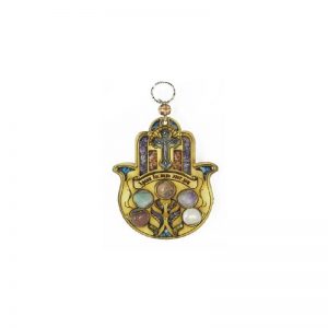 Hamsa con piedras - Pequeño-148