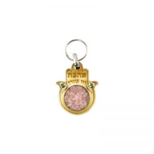 Llavero de hamsa con piedra del Amor-177