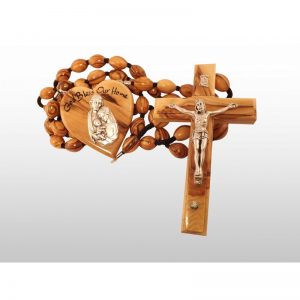 Rosario grande de madera de olivo-389