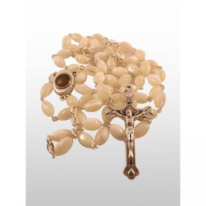 Rosario de Madre Perla, con tierra de Tierra Santa-392