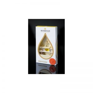 Empaque de lujo con trío de colgantes con agua, aceite y tierra, oro laminado 24k-87