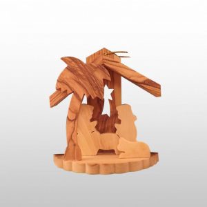 Pasito Navideño Pequeño – Hecho a mano de Madera de Olivo en caja-254