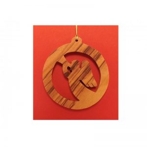 Adorno Colgante Navideño - Hecho a mano con madera de olivo-272