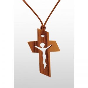 Colgante Cruz Varios Diseños - Hecho de madera de olivo - Pequeño-313