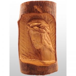 Escultura Jesús en Arbol, hecho de madera de olivo-336