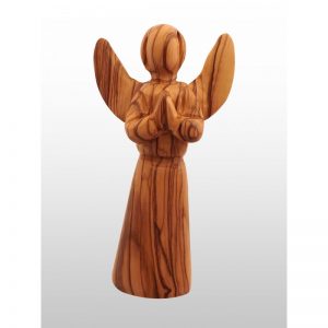 Angel hecho a mano de madera de olivo - Grande-416