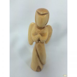 Angel hecho a mano de madera de olivo - Pequeño