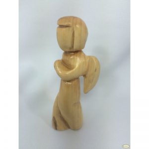 Angel hecho a mano de madera de olivo - Pequeño