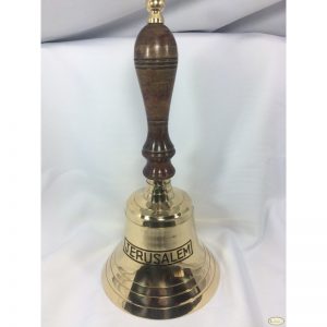 Campana de Latón con Madera 14"