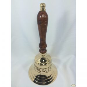 Campana de Latón con Madera 10"