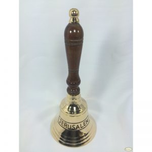 Campana de Latón con Madera 8"